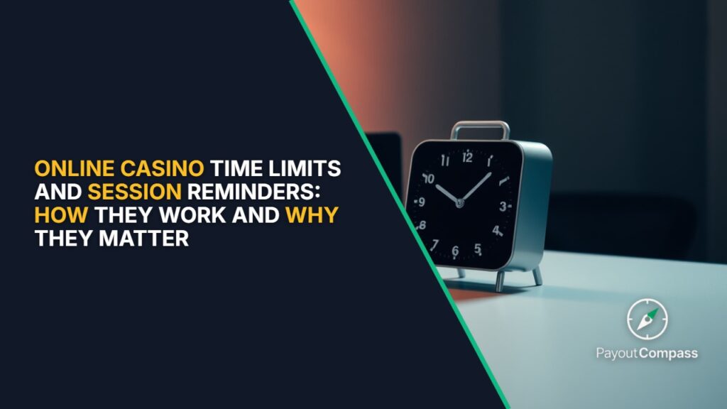 Online casino time limits and session reminder tools on smartphone display for Malaysian players