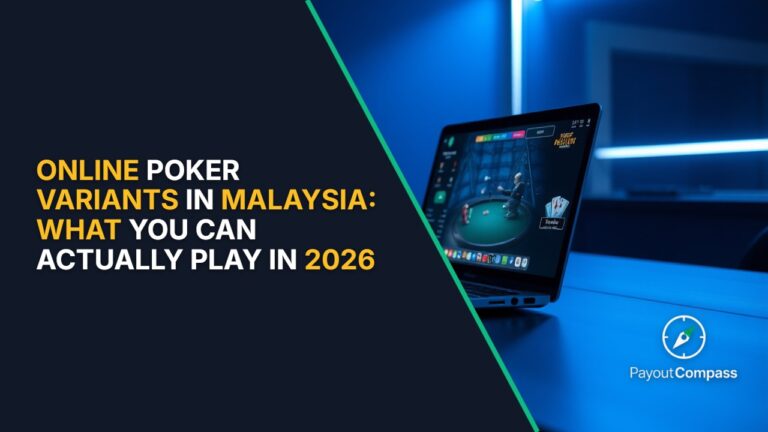 Online poker variants Malaysia players can access including Hold'em and Omaha games