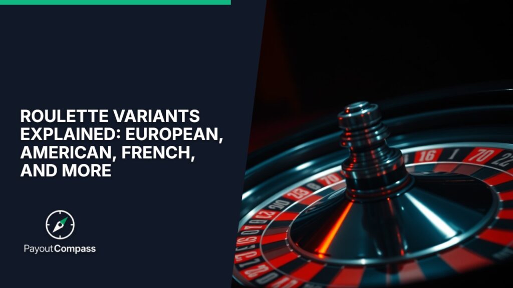 Roulette variants explained with wheel showing European and American layout differences