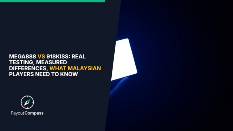 Smartphone displaying mobile casino interface for Mega888 vs 918Kiss comparison guide Malaysian players