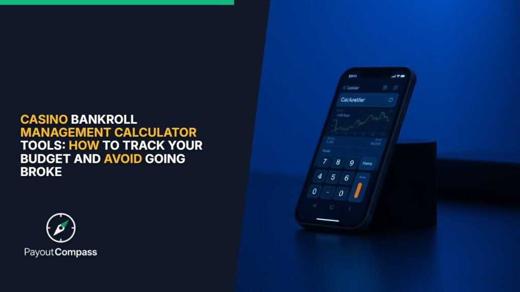 Bankroll management calculator tool on smartphone for casino budget planning and bet sizing