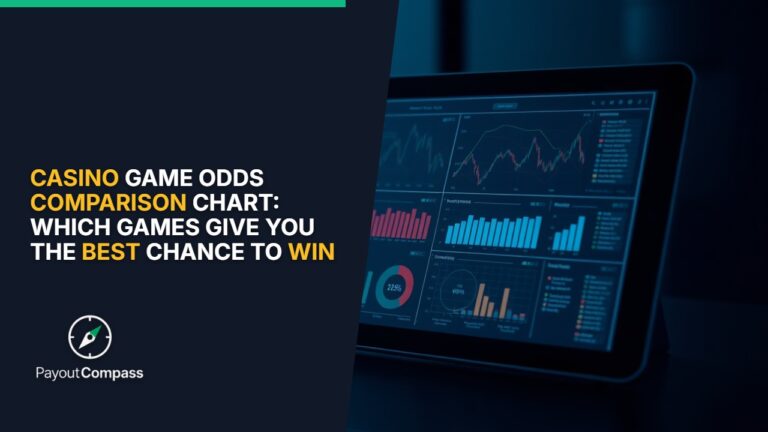Casino game odds comparison chart analysis showing house edge percentages across different game types