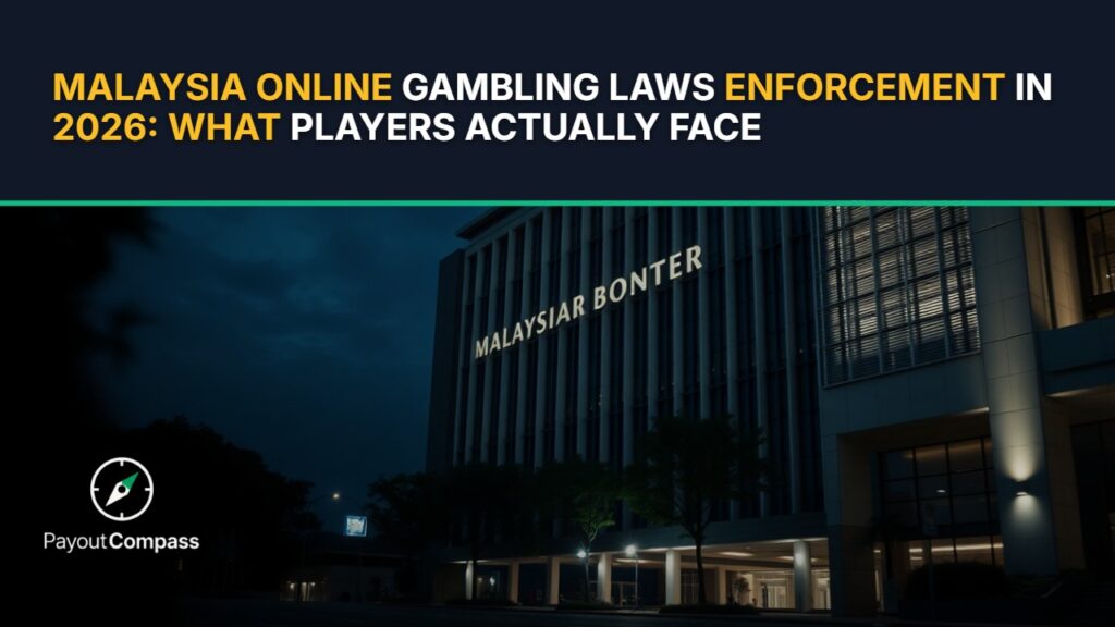 Malaysia online gambling laws enforcement government building representing regulatory authority