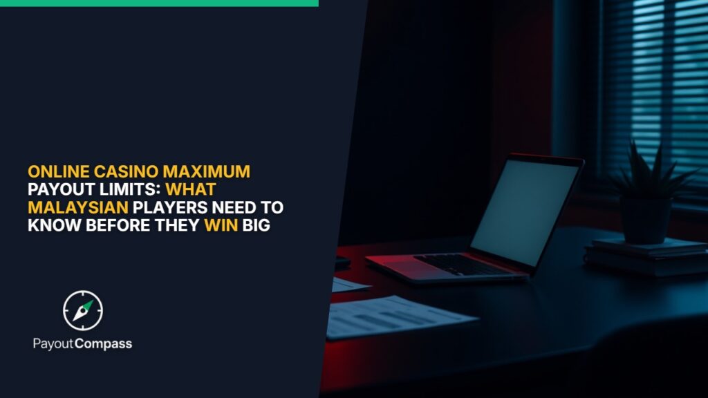 Modern desk setup illustrating financial limits and maximum payout planning for online casino players