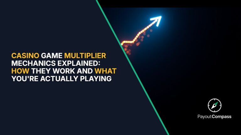 Casino game multiplier mechanics illustrated with ascending graph and data points for payout calculations