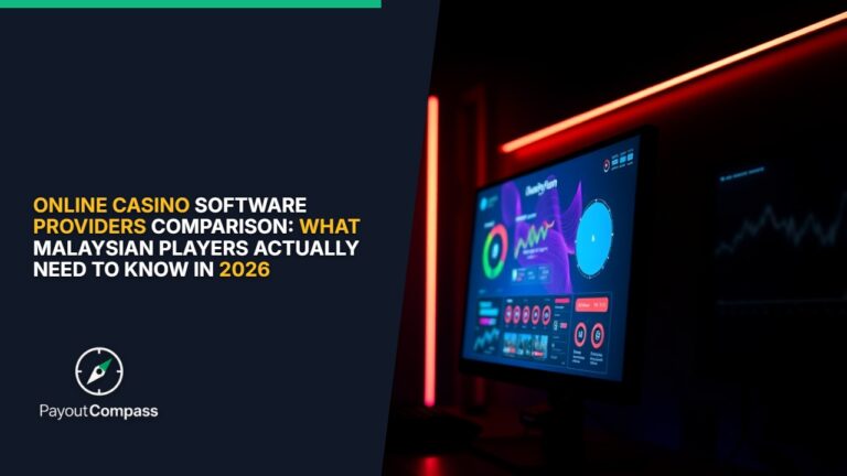 Casino software providers comparison showing game development and platform technology interfaces
