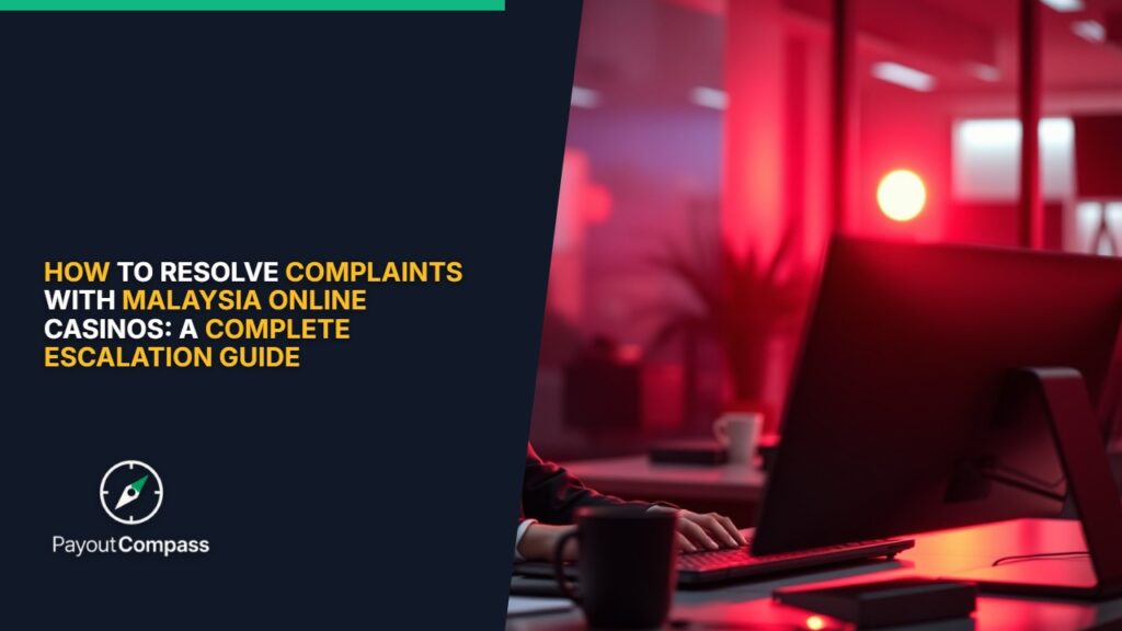Professional customer support representative assisting with online casino complaints resolution for Malaysian players