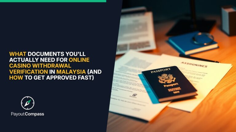 Official identity documents and passport for online casino withdrawal verification documents Malaysia process