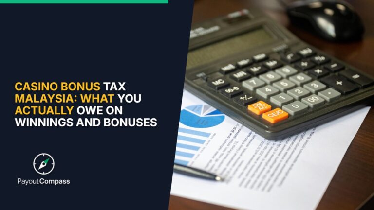Casino bonus tax Malaysia implications guide showing financial documents and laptop for Malaysian players