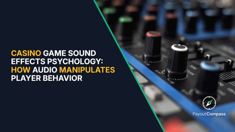 Audio mixing console showing casino game sound effects design and manipulation psychology